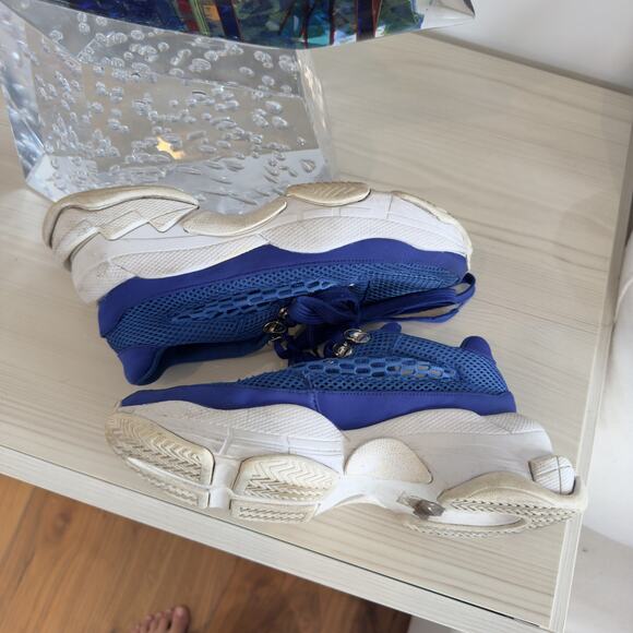 Jeffrey Campbell Hotspot Blue Oversized Platform Sneakers Womens 8 - Picture 9 of 11